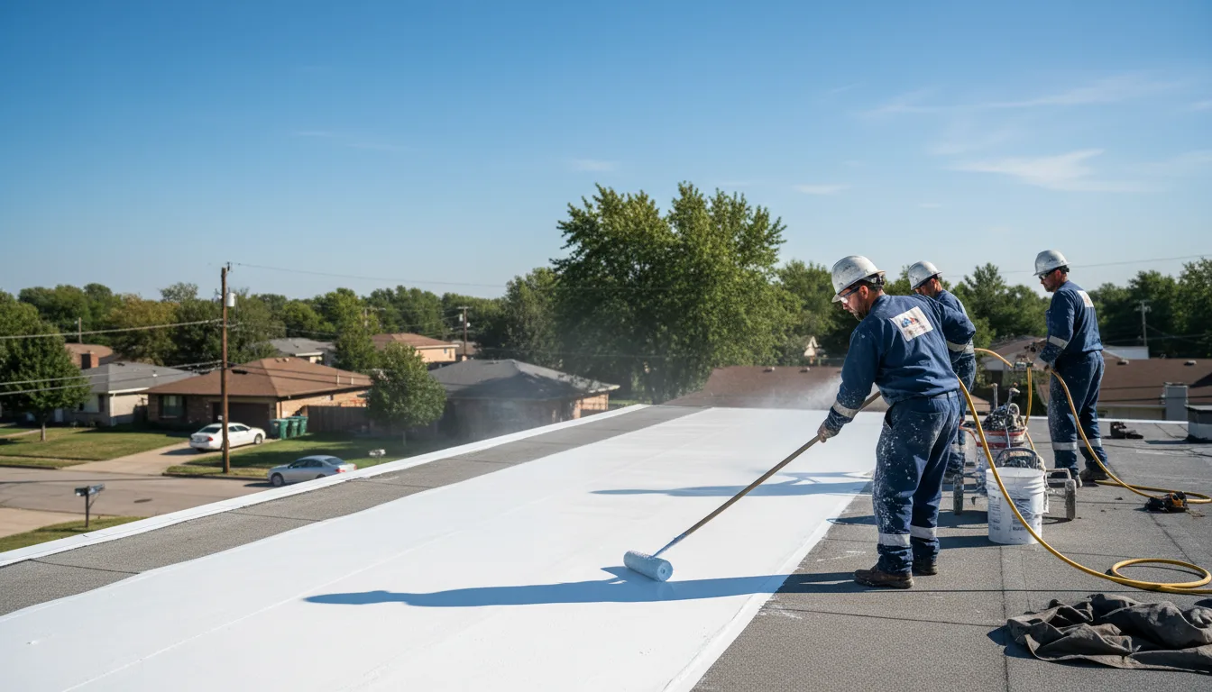 Commercial roof coating in Overland Park, KS near me